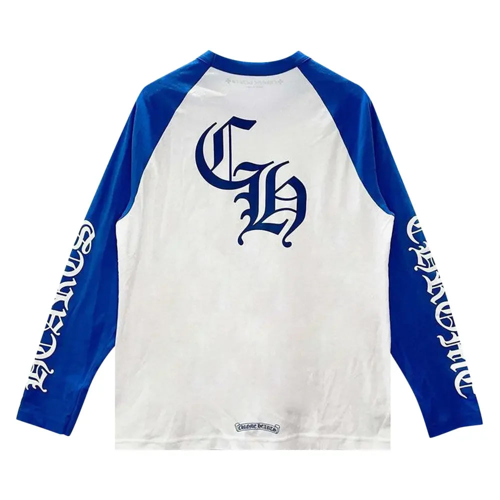 Chrome Hearts Long Sleeve Shirt Blue & White блуза