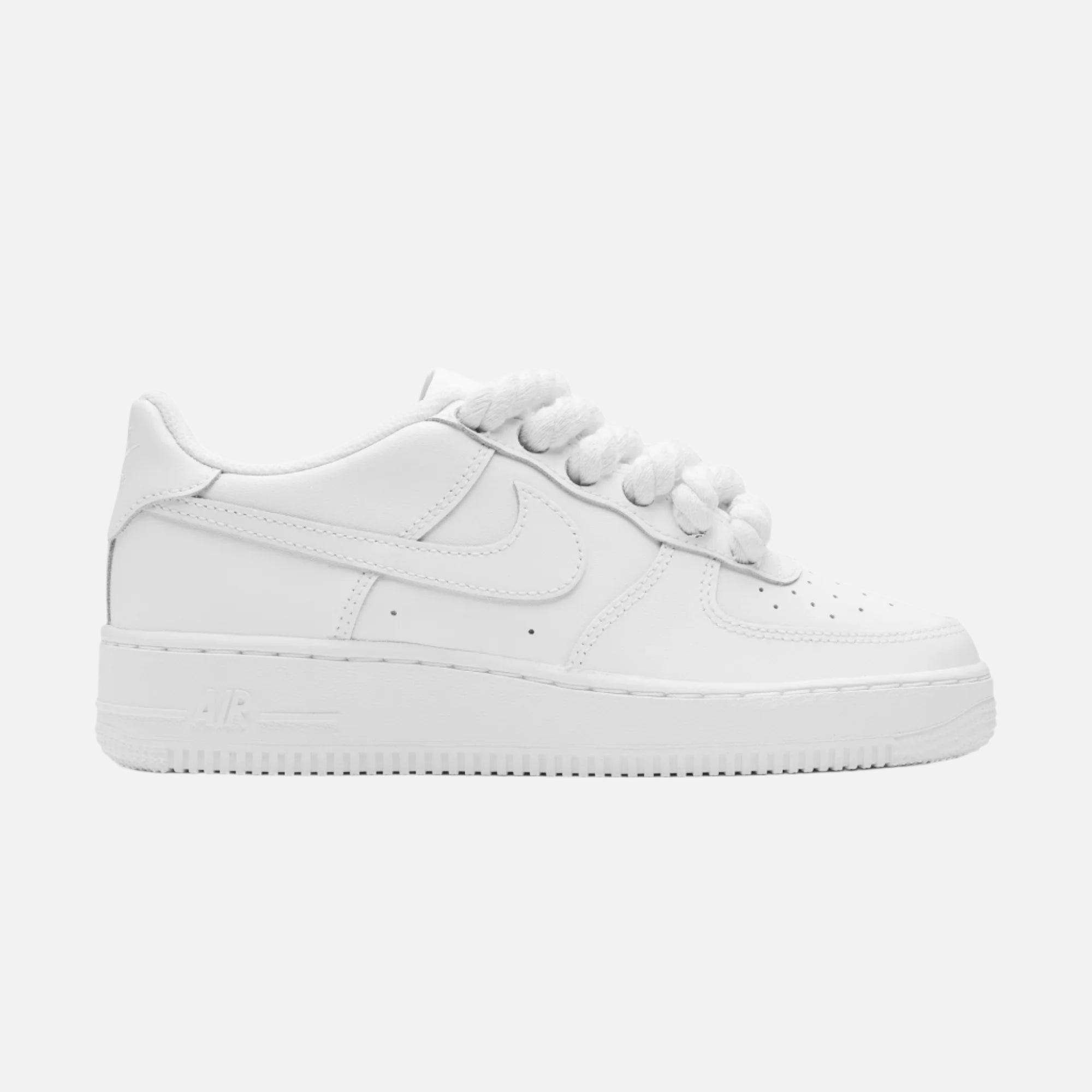 Nike AirForce 1 White Ropes