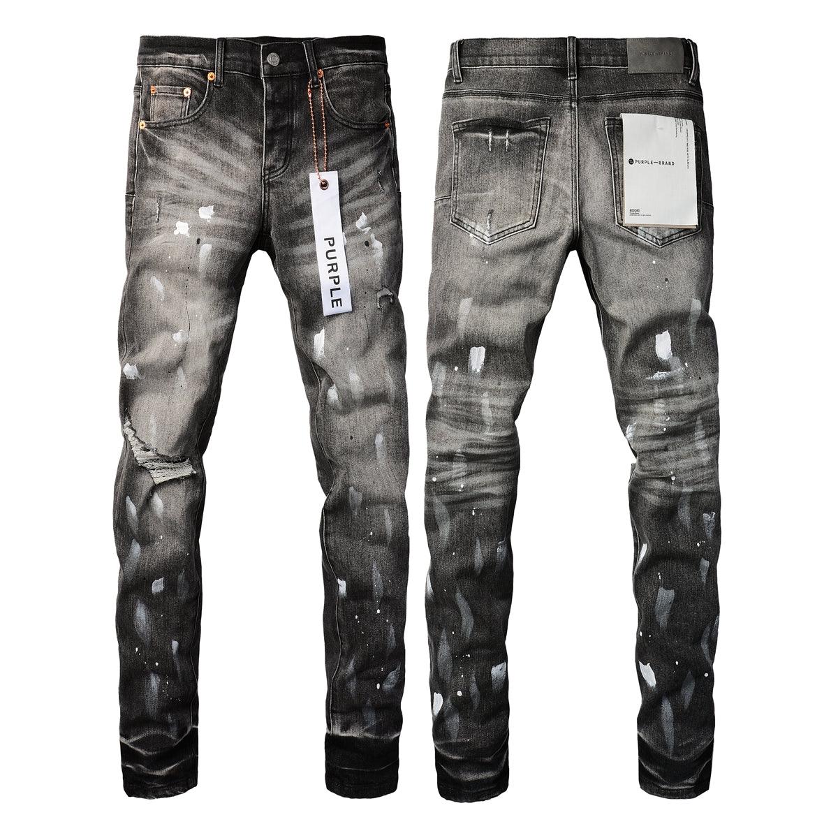 Purple-Brand jeans black-white-2 дънки