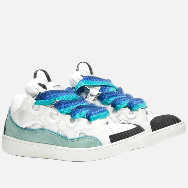 Lanvin White & Green Sneakers