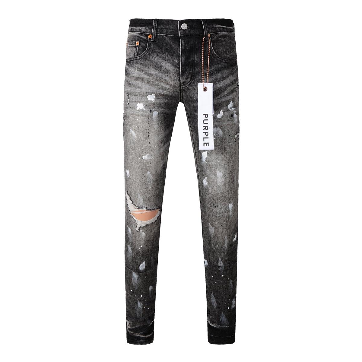 Purple-Brand jeans black-white-2 дънки