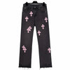 Chrome Hearts Black Jeans Pink Crosses дънки
