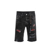 Purple-Brand Jeans Black & Red Short Jeans Къси Дънки