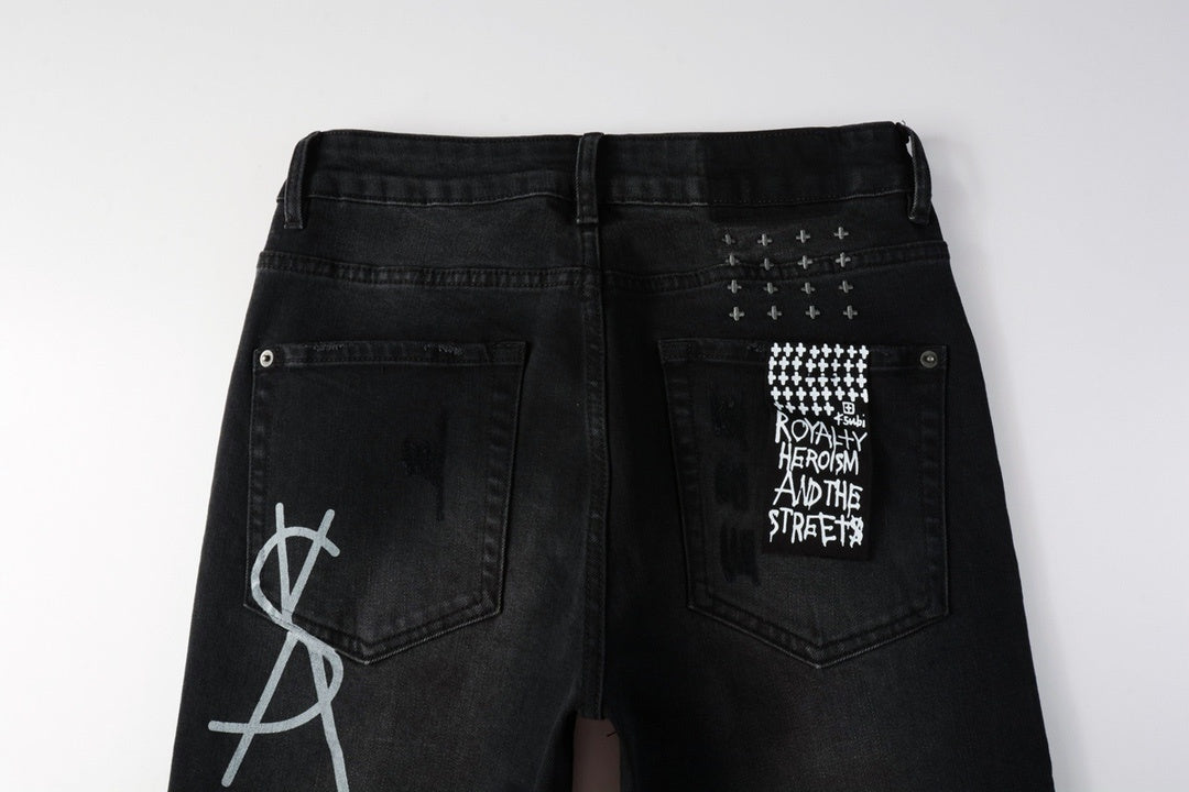 Ksubi Jeans “$” All Black дънки