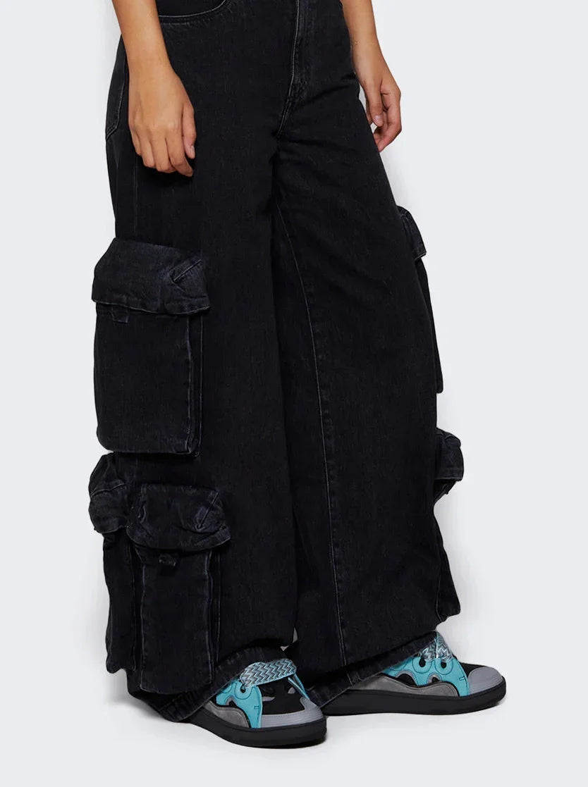 Lanvin Black & Blue Sneakers