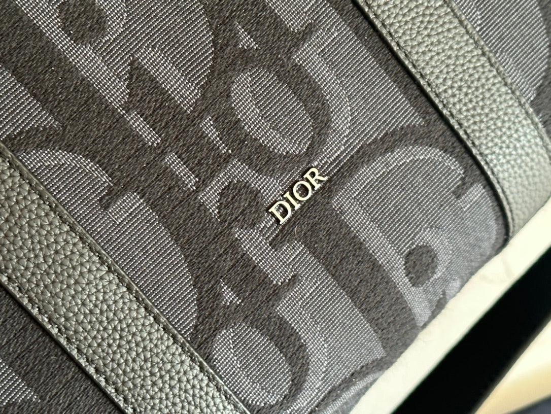 Dior Oblique Toile Travel Bag Navy and Navy