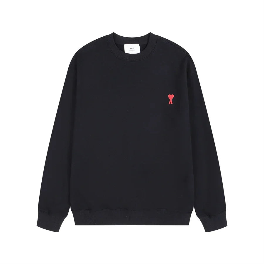 Ami Long Sleeve Shirt Black & Red блуза